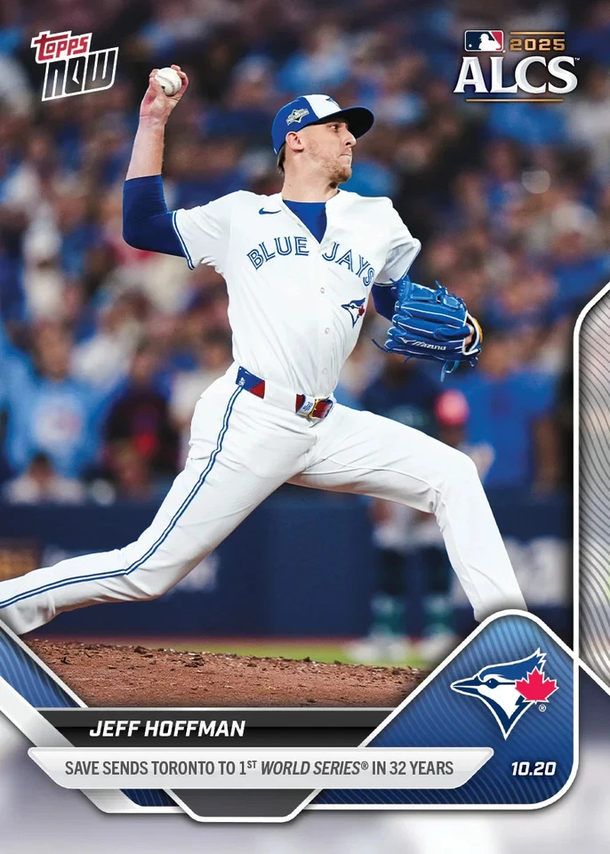 Tarjeta Jeff Hoffman Blue Jays 2025 MLB Topps AHORA #889 ALCS Ahorra PREVENTA Foto 1 de 2