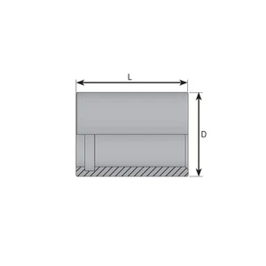 BOCCOLA PER TUBO 1/4" PTFE SENZA PELATURA INOX - Imagen 1 de 1