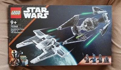 LEGO Star Wars, Mandalorianischer Fang Fighter Vs. Tie Interceptor 75348, Neu - Bild 1 von 2