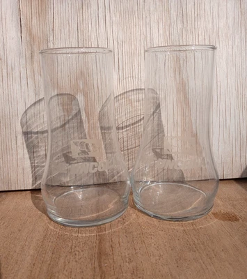 7 UP, "THE UNCOLA" UPSIDE DOWN GLASSES, 16 Oz SET OF (2) - Image 1 of 4