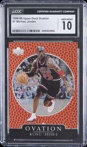 1998 UPPER DECK OVATION #7 MICHAEL JORDAN CGC 10 GEM MINT - Picture 1 of 2