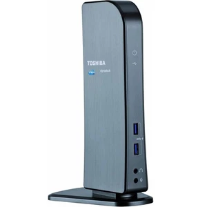 TOSHIBA DYNADOCK U3 USB 3.0 DOCKING STATION UNIVERSALE HDMI LAN DVI 2 SCHERMI - Imagen 1 de 4
