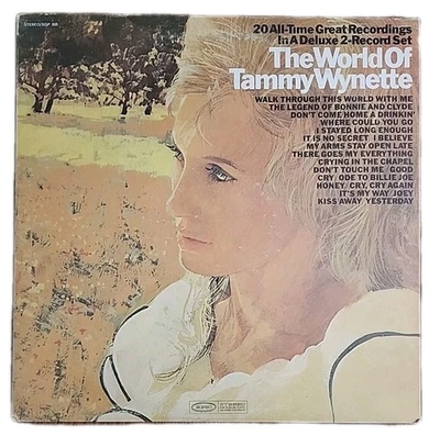 TAMMY WYNETTE, EX Vinyl The World Of Tammy Wynette 1970 Epic 2 LP Foto 1 de 4