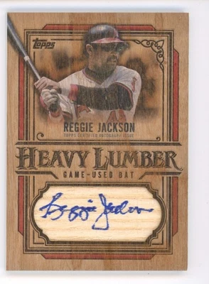 Actualización Topps 2025 Heavy Lumber Reggie Jackson juego automático usado bate Foto 1 de 2