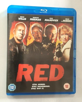 Red BLU RAY Starring Bruce Willis John Malkovich Morgan Freeman - Image 1 of 3