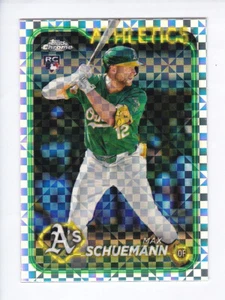 2024 Topps Chrome Update #USC42 MAX SCHUEMANN RC Oakland A's X-FRACTOR Rookie - Picture 1 of 2