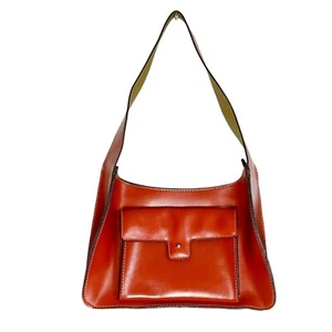 Mondani New York borsa a tracolla vintage in ecopelle colore rosso marrone - Foto 1 di 9