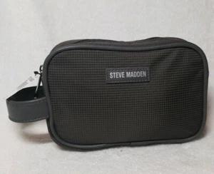 Kit de viaje utilitario con cremallera para hombre Steve Madden talla única gris ¡gran regalo! Envío gratuito - Imagen 1 de 8