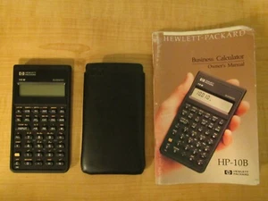 1987 Hewlett Packard Vintage HP 10B Business Taschenrechner mit Etui und Handbuch - Bild 1 von 12
