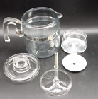 Vintage PYREX Coffee Pot Stove Top Percolator Glass 7756-B 6 Cup ~ Complete