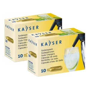 100% Genuine! KAYSER Soda Charger Bulbs Pack of 20 CO2 Carbon Dioxide! - Bild 1 von 6