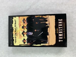 Vintage Classic Tombstone 1994 VHS Tape Movie Kurt Russell Val Kilmer - Picture 1 of 3
