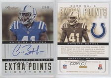 2013 Panini Prestige Extra Points Black Signatures /49 Antoine Bethea #5 Auto