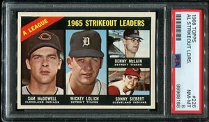 1966 Topps Baseball # 226 A.L. Strikeout Leaders (NM-MT) PSA 8 - Picture 1 of 2