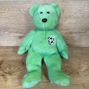 Retired Ty Kicks the Green Soccer Bear Beanie Babies Collection - Picture 1 of 6
