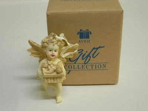 AVON "CHERUB ORNAMENT" "BASKET of FRUIT" NEU IM KARTON! 2 LINKS! L@@K! - Bild 1 von 1