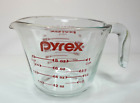 Pyrex Glass Measuring Cup - 1 Cup, Contemporary Red Logo, Clear Glass, 21 Stamp