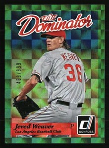 Jered Weaver 2014 Donruss #1 /999  Baseball Card