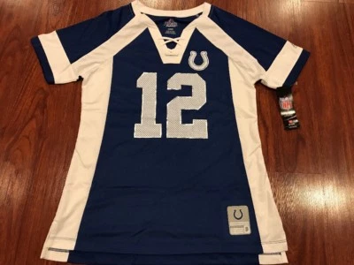 Camiseta Majestic para mujer Andrew Luck Indianapolis Colts Draft Him NFL mediana M Foto 1 de 4