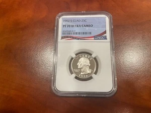 1992-S NGC PF70UCAM CLAD WASHINGTON QUARTER PROOF ULTRA CAMEO 25c PF 70 PR 70 DC - Picture 1 of 2