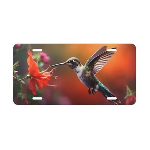 Placa de licencia de colibrí, matrícula de flores - Imagen 1 de 5