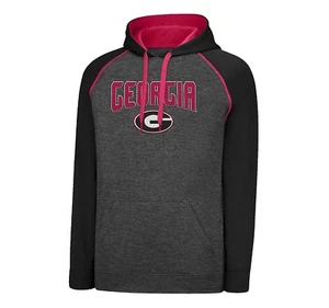 NCAA J America Georgia Bulldogs Men's Titan Poly Raglan Hoodie Jacket - Picture 1 of 3