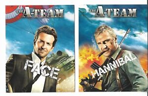 The A-Team film promo grandes cartes (4 au total) Hannibal, Face, Murdock, B A