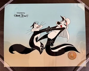 Looney Tunes, Pepe Le Pew CHEEK TO SHEIK Sericel, 11x14 collectable Cel Art!!! - Picture 1 of 4