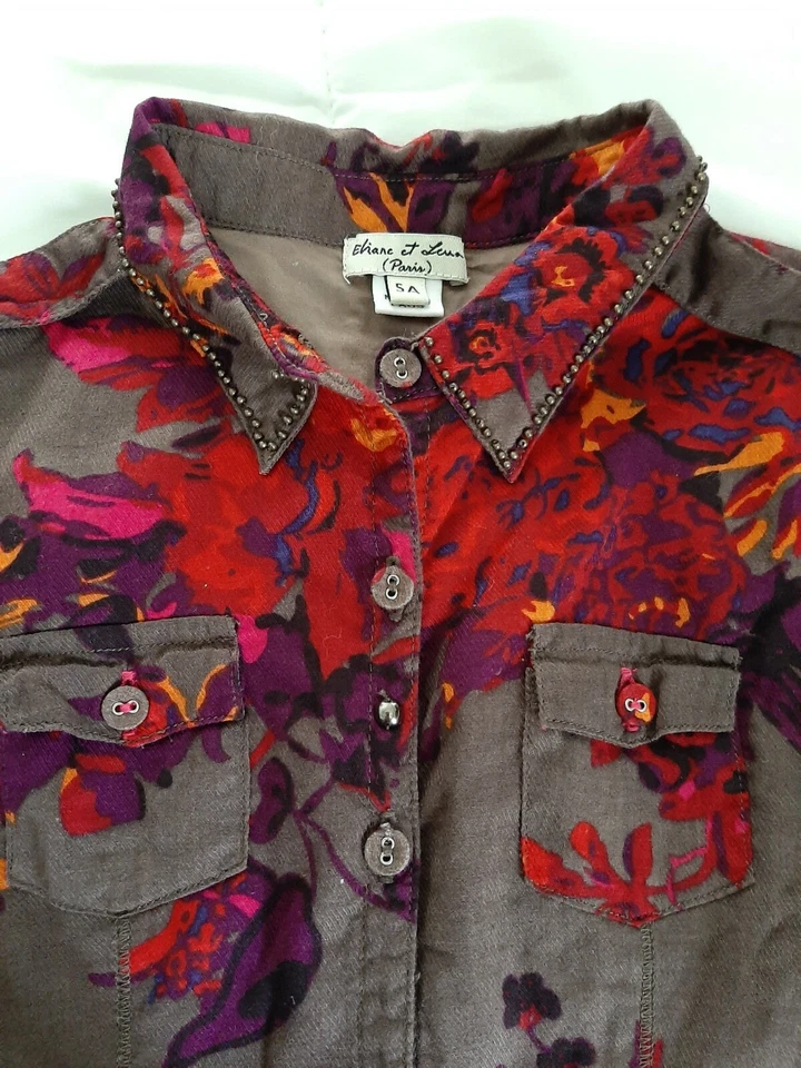 eliane et lena Paris Dress Lined/Corset Girls size 5  - Image 1 of 4