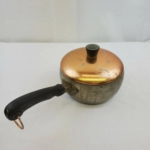 Rare Vintage Wear-Ever Aluminium #2101 1/2 1,5 Quart Soßenpfanne mit Kupferdeckel - Bild 1 von 8