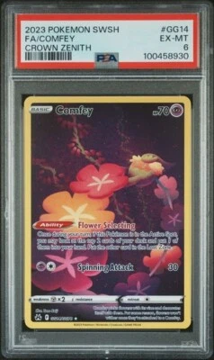 POPULATION 2 PSA 6 EX-MT Comfey GG14/GG70 Crown Zenith: Galarian Gallery Holo - Image 1 of 2