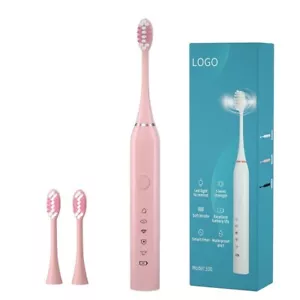 Electric Toothbrush 5 Speeds Rotating Motion Pressure Control With 3 Brush Head - Picture 1 of 16