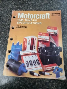 Motorcraft 1986 Tune up specifications SP1000K U.S & Imports - Bild 1 von 3