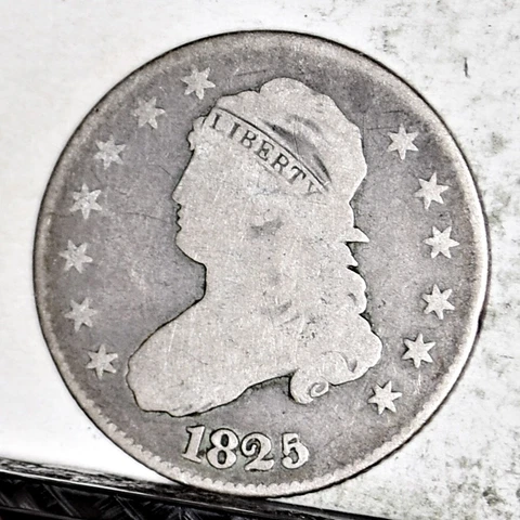 1825 Bust Quarter - G/VG (#45844) Cover