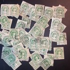 Postage Stamps For Crafting: Newfoundland 1911 1c Queen Mary; Green; 50 Pieces