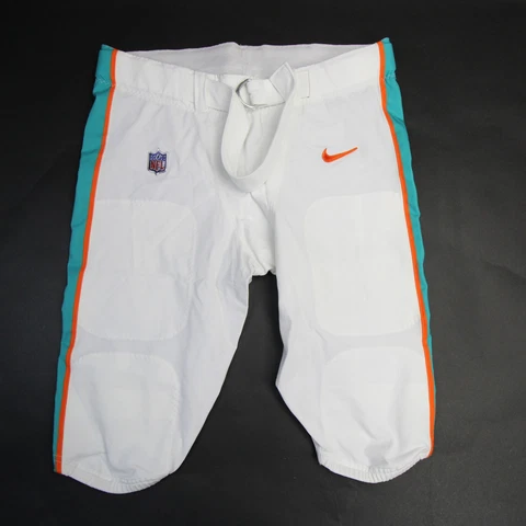Miami Dolphins Nike NFL On Field Apparel Football Pants Men's White/Aqua New Cover