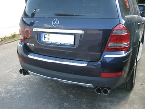 MH-DEZENT Sportendschalldämpfer Mercedes GL 500 X164 4-flutig Endrohre 76mm - Bild 1 von 2