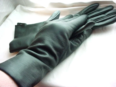 Fownes Ladies Gloves Fourchette Womens Faux Leather Lined Black Size B - Image 1 of 4