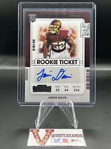 2021 Panini Contenders - JAMIN DAVIS ROOKIE TICKET AUTO #151 - Picture 1 of 3