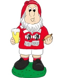 SC Freiburg Gartenzwerg Fan rot-weiß Fussball Rot - Bild 1 von 1