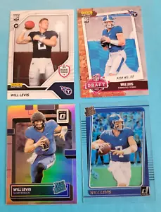 CARTE ROOKIE WILL LEVIS PANINI PRIZM OTTICO ISTANTANEO CHIARO DONRUSS RC TITANS UK - Foto 1 di 10