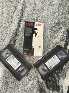 Scarface VHS 2 Tape Set 1990 Al Pacino - Picture 1 of 6
