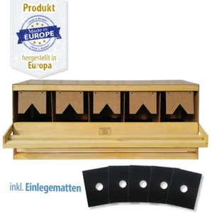 Legenest - Abrollnest - Hühnernest - Holz - 5 Abteilungen - gerade - Bild 1 von 8