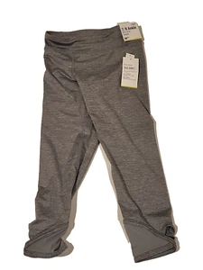 Old Navy Girls Grey Medium 8 Active Go Dry 7/8 Ankle Mid Rise Lattice Legging - Picture 1 of 4