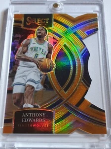 2023 Select Anthony Edwards #164 ORANGE /65 HOLO Premier Level Die Cut - Rare - Picture 1 of 3