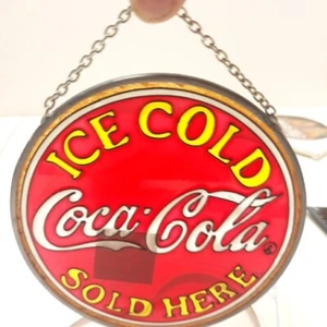 1997 Ice Cold Coca Cola Sold Here Suncatcher New Not Original Packaging - Picture 1 of 4
