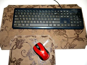 Mouse pad & Key board set. Leather Unique Design - Picture 1 of 5