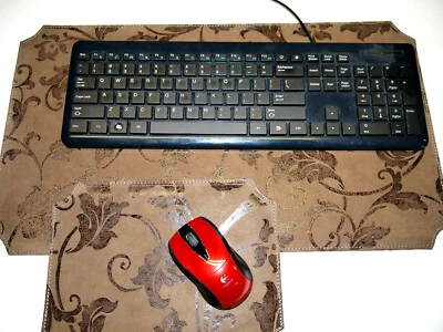 Mouse pad & Key board set. Leather Unique Design - Image 1 of 4