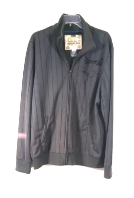 Jaqueta Bomber Masculina American Rag XL 3 Bolsos Frontais Listra L S Enfeite nas Costas - Imagem 1 de 4