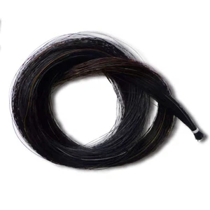 10 Hank Bow Hair for Violin Cello Bow Mongolia Stallion Horse Tail Black 80-85cm - Picture 1 of 4